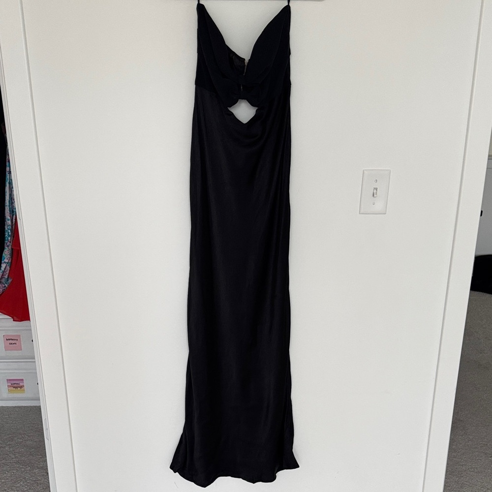 bec + bridge Halle Black Strapless Dress - Size 10 - Picture 3 of 9